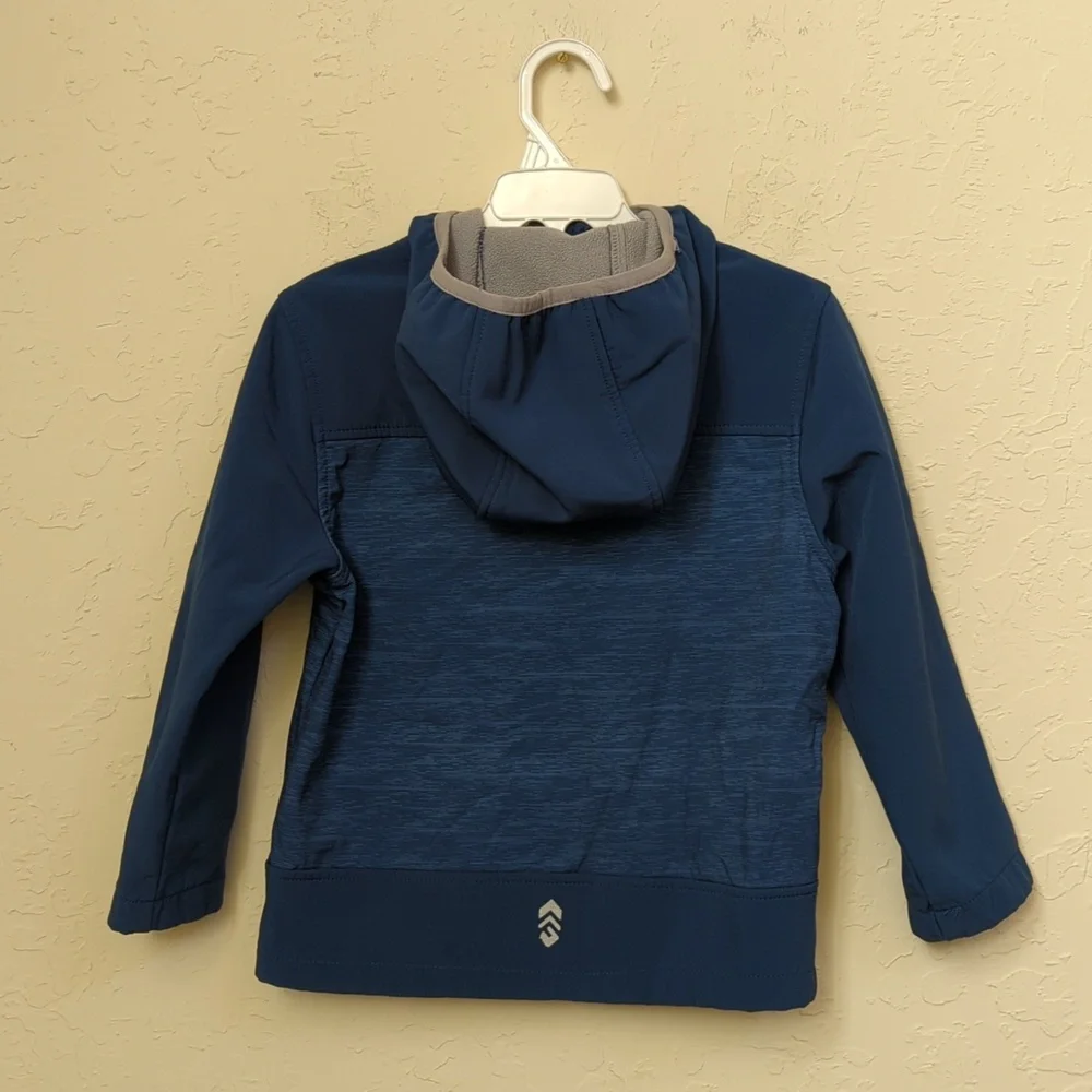 Denim 5/6 Free Country Denim Snowy Space Dye Soft Shell Fleece Jacket Size 5/6